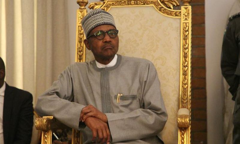 Nigerian president Muhammadu Buhari (pictured February 2020) reportedly the head of the African Development Bank that the country "will stand solidly behind" him in his bid to remain at the helm of the bank