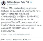 DP William Ruto's tweet
