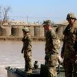 US troops supervise a training session at the Taji camp, north of Baghdad - the site of the Wednesday night rocket attack