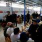 Prisoners meet with relatives during visiting hours at Cairo's Tora prison
