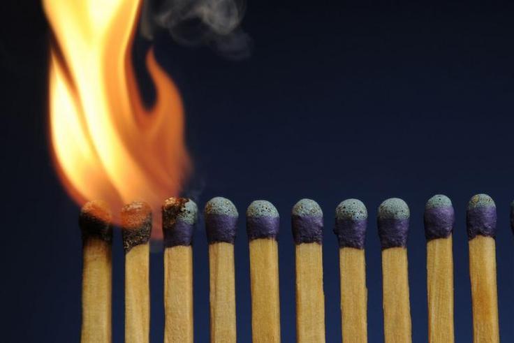 Social Distancing Explained Using Matchsticks