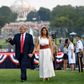 US President Donald Trump and first lady Melania Trump host the 2020 "Salute to America" on the South Lawn of the White House on July 4, 2020