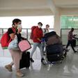 Foreign nationals were flying out of Nigeria's Abuja airport Sunday