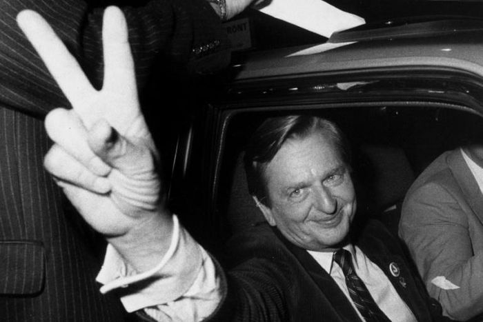 Sweden's leftwing Prime Minister Stefan Lofven, whose murder in 1986 remains a mystery