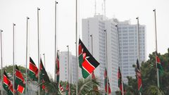 Kenyan Flags flown at half-mast