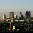 A total of 105 delegates will be at play when Democrats vote in rescheduled primaries in Georgia, whose capital Atlanta is pictured here