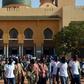 File picture of the Grand Mosque of Niamey, Niger's capital. Places of worship have been closed to prevent the spread of coronavirus -- a measure that has stoked anger in the deeply religious country