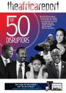 Cover of Africa Report edition where 4 Kenyans have been ranked among the top 50 African disruptors