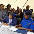 File image of the Director of Public Prosecution Noordin Haji and Inspector General of Police Hillary Mutyambai during a past event