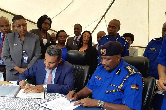 File image of the Director of Public Prosecution Noordin Haji and Inspector General of Police Hillary Mutyambai during a past event