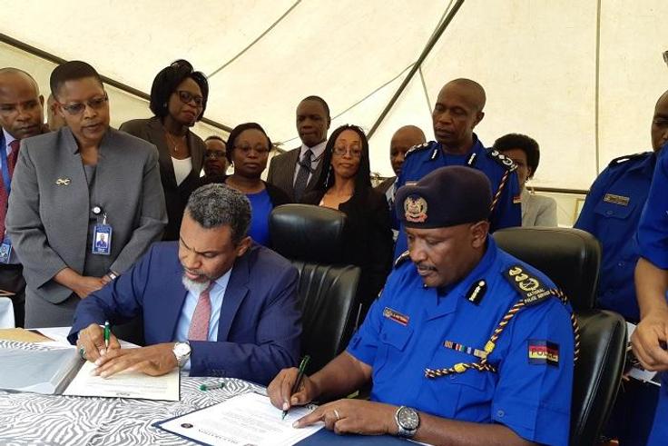 File image of the Director of Public Prosecution Noordin Haji and Inspector General of Police Hillary Mutyambai during a past event