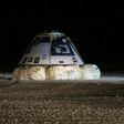 A Boeing Starliner capsule touches down in White Sands, New Mexico in December 2019 after an unsuccessful uncrewed test flight