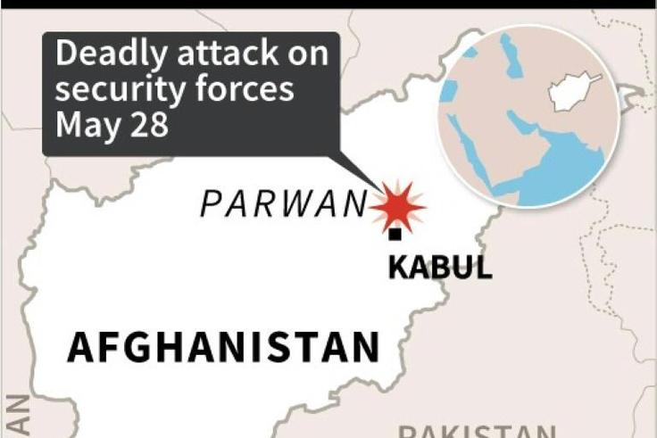 Seven members of the Afghan security forces were killed Thursday in an attack officials blamed on the Taliban, the first deadly assault since a three-day ceasefire ended