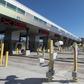 Closed gates are seen in Lansdowne, Ontario at the US-Canada border in March 2020