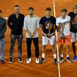 In Belgrade last week, (from left to right) Dusan Lajovic, Viktor Troicki, Grigor Dimitrov, Filip Krajinovic, Dominic Thiem, Alexander Zverev and Novak Djokovic