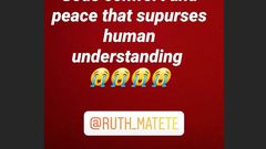 Singer Ruth Matete’s Nigerian husband is dead
