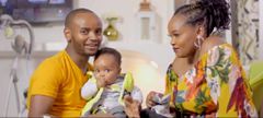 Kabi and Milly WaJesus reveal their son's face for the first time (Courtesy/YouTube)