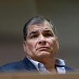 Ecuador's former president Rafael Correa, pictured in October 2019, claims he's the victim of political persecution