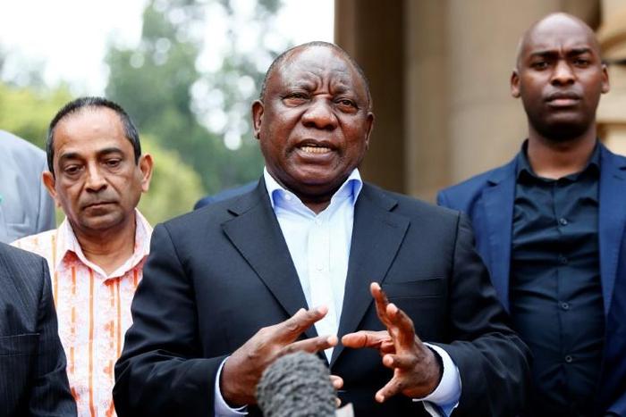 South African president and African Union chairman Cyril Ramaphosa said the coronavirus represents a setback to the continent's progress