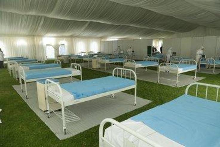 Stadium converted to Covid-19 hospital