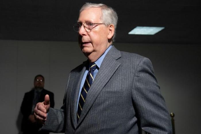 Senate Majority Leader Mitch McConnell hailed the massive 'wartime level of investment into our nation'