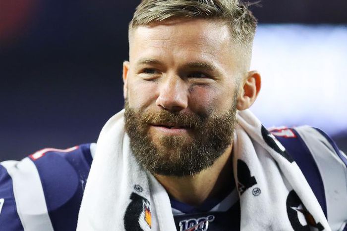 Julian Edelman Hosts Facebook Live Workout