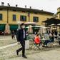 Codogno residents have a drink at a cafe terrace as Italy eases its lockdown aimed at curbing the spread of coronavirus