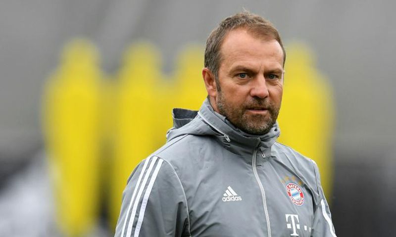 Bayern Munich coach Hansi Flick expects Bundesliga games to be held in near-empty stadiums if football resumes in Germany next month