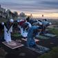 Muslims pray in Cape Town before looking for the crescent moon that signals the start of Ramadan