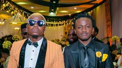 Harmonize and Bahati  at a past event.