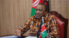 President Uhuru Kenyatta during a recent virtual meeting at State House, Nairobi
