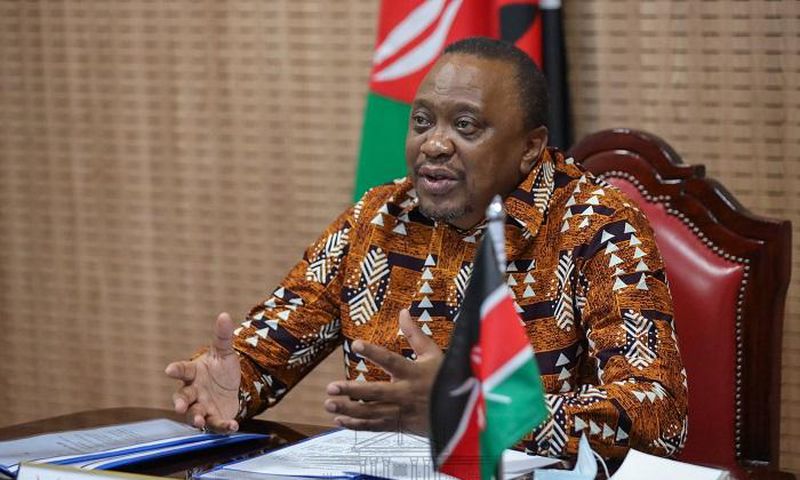 President Uhuru Kenyatta during a recent virtual meeting at State House, Nairobi