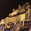 Forces loyal to Libya's UN-recognized Government of National Accord parade a Pantsir air defense system truck in the capital Tripoli on May 20, 2020 after its capture at a nearby airbase from strongman Khalifa Haftar