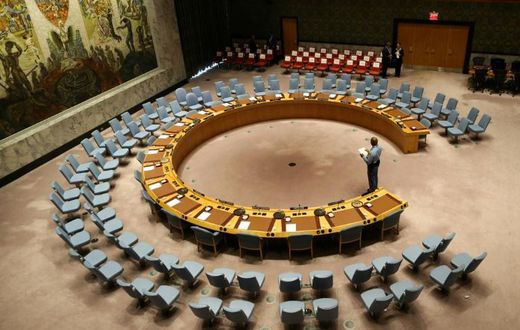 The UN Security Council room seen in 2017