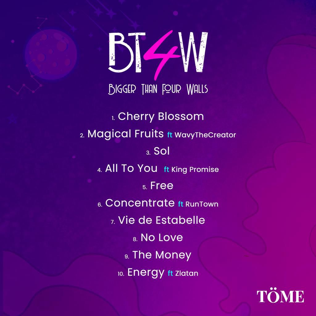Fast-rising star Töme drops much anticipated Album dubbed #BiggerThan4Wall