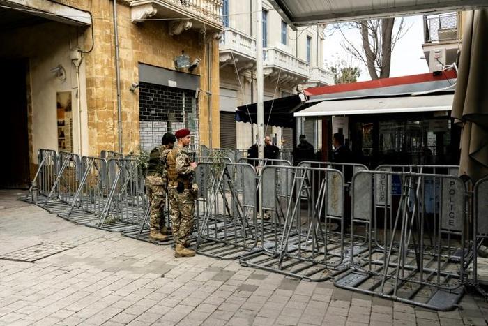 The Ledra Street crossing in divided Cypriot capital Nicosia has been closed for two and a half months