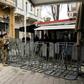 The Ledra Street crossing in divided Cypriot capital Nicosia has been closed for two and a half months