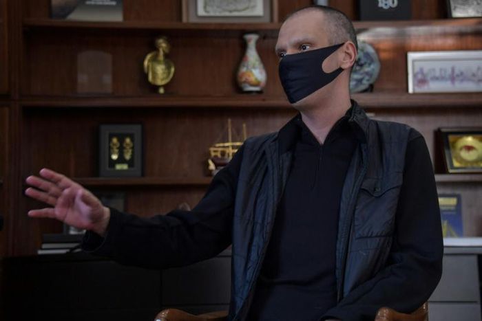 Sao Paulo Mayor Bruno Covas has barely left city hall, where he has a bed in his office, since he implemented the most aggressive stay-at-home policies in Brazil