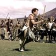 Johnny Clegg is shown wearing traditionnal Zulu garb during his wedding with Jennifer Bartlett in 1989