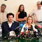 Sofia Chouviat, centre, daughter of Cedric Chauviat, said Tuesday that "We don't understand why this chokehold technique still hasn't been banned."