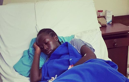 Akothee's daughter hospitalized (Instagram)