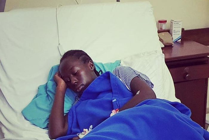 Akothee's daughter hospitalized (Instagram)