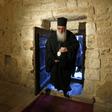 Bishop Theophylactos reopens Bethlehem's Church of the Nativity, built on the spot where Christians believe Jesus was born, as Palestinian authorities ease coronavirus restrictions in the occupied West Bank