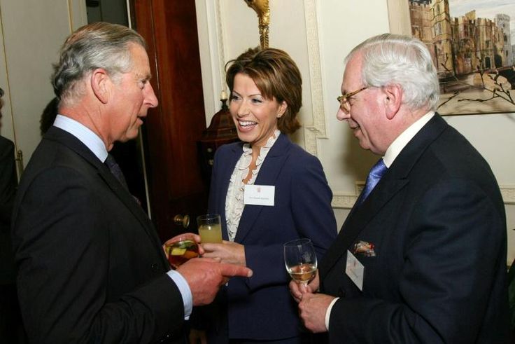 David Starkey (R) seen here in 2007 with Britain's Prince Charles, Prince of Wales, has resigned from his position at Cambridge University