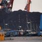Ships and coal are seen at Rajin harbour in North Korea's northeastern city of Rason in 2017