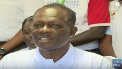Raphael Tuju makes first public appearance since road accident, addresses press at Karen Hospital