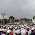 Police say they were helpless to stop the crowds coming to the funeral of a 55-year-old Islamic preacher