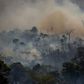 Smoke rises from forest fires in Altamira, in Brazil's Amazon region, in August 2019
