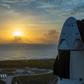 The Crew Dragon capsule is seen atop a Falcon 9 rocket on May 24, 2020
