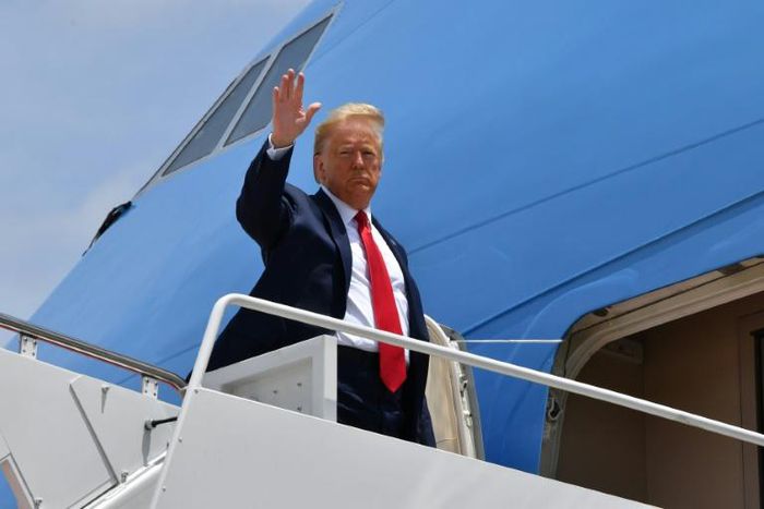 US President Donald Trump says the economy is taking off again